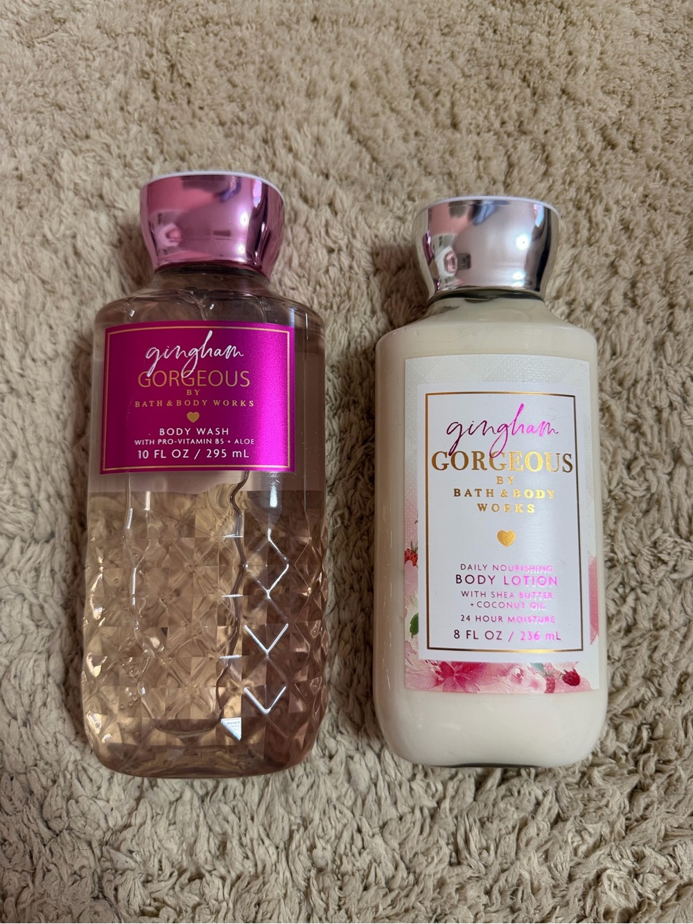 Bath & Body Works Gingham Gorgeous Body Wash & Lotion Set